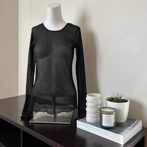 Minkpink ⎮ Sheer Long Sleeve Blouse